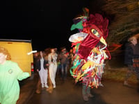 Giant cockerel brings back light for spring in brand new tradition