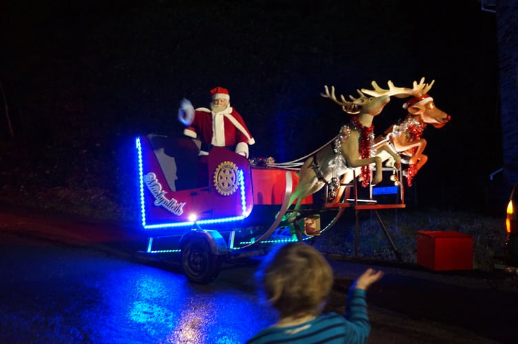 Santa joined in for the solstice festivities