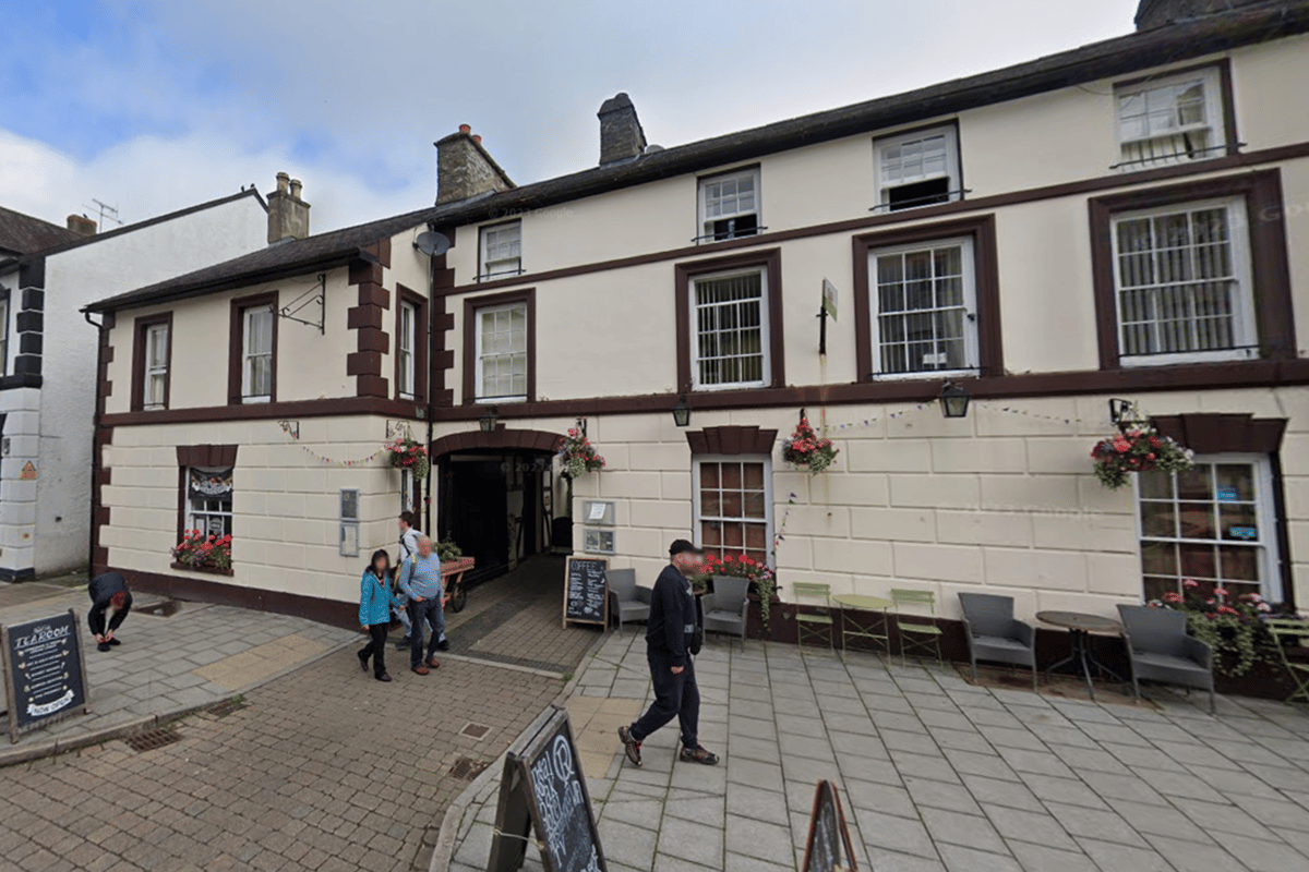 Woman fined for Lampeter pub window damage visual