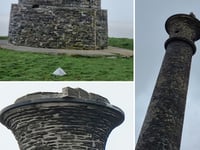 Survey work continues on Pen Dinas following lightning strike