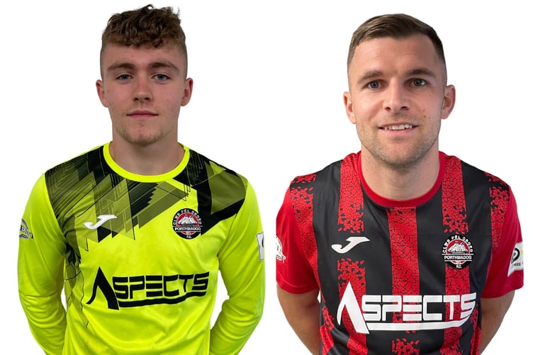 Alex Ward-Jones and Danny Brookwell Porthmadog