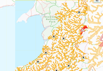 Flood alerts in place across west Wales following Storm Henk