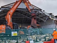 Demolition work begins on Aberystwyth town centre shop