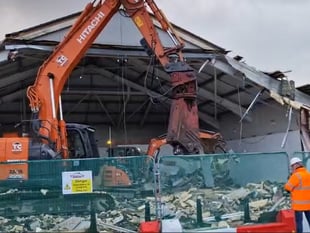 Demolition work begins on Aberystwyth town centre shop