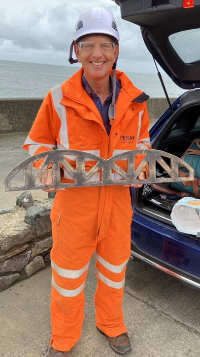 School gets bit of history from viaduct workers