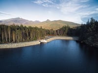 Reservoir safety works at scenic Eryri lake
