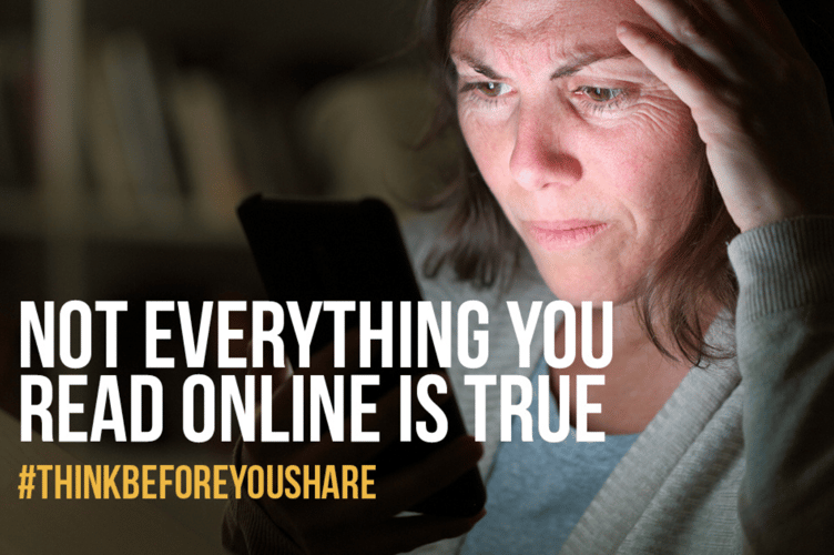 Not everything you read online is true