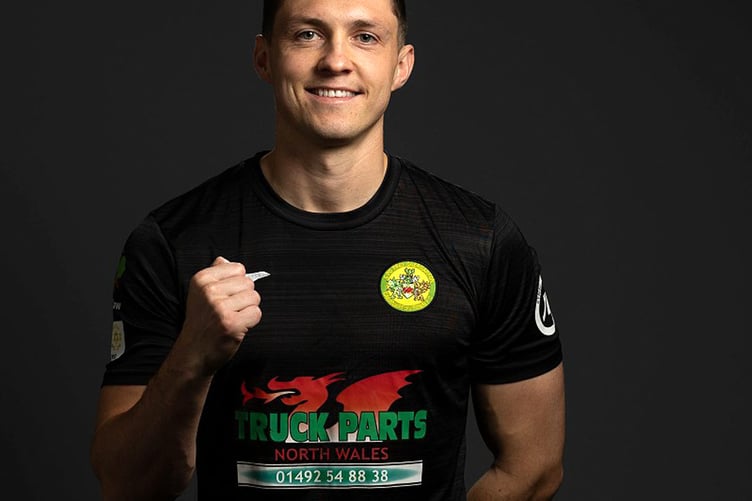 Caernarfon man of the match Daniel Gossett