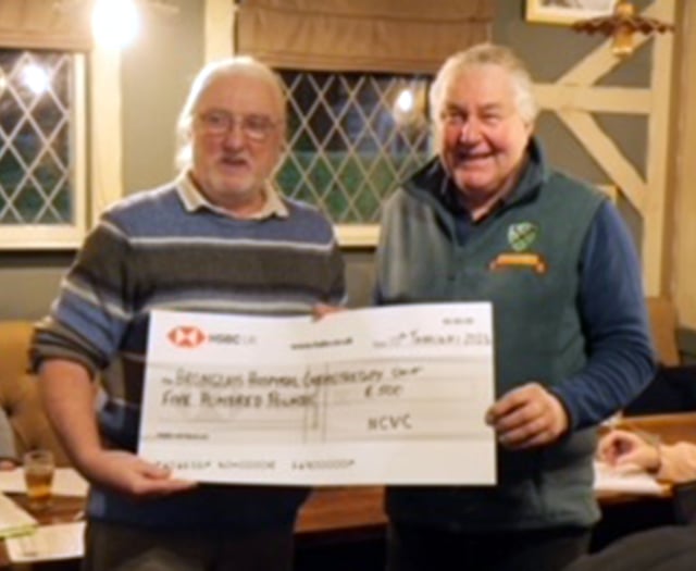 Vintage club raises £500 for Bronglais Hospital chemotherapy unit