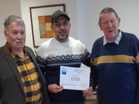 Masons donate £200 to help provide free meals to those in need