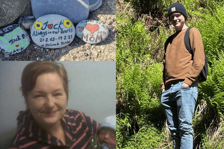 Steph Cattell made stones for her late son and mother-in-law Sue, as Tywyn was a special place for her family: "My Nan had a caravan there for years and years."