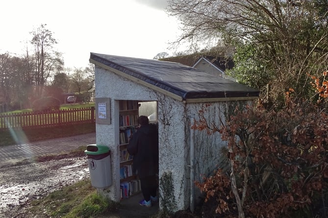 The Llangeitho community have transformed a disused bus shelter into a beloved library