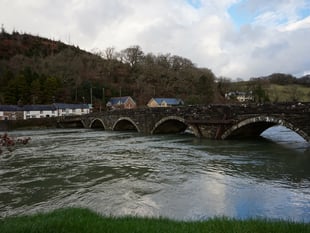 Pedestrians allowed and free parking to help with Dyfi bridge closure