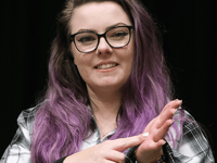 WATCH: Trainee interpreter talks about signing pantomime for the deaf
