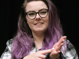 WATCH: Trainee interpreter talks about signing pantomime for the deaf