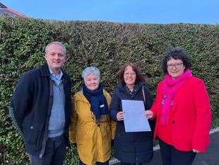 Talgarreg women sign peace petition