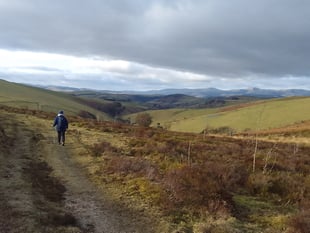 Llanbrynmair countryside awaits Aberystwyth Ramblers