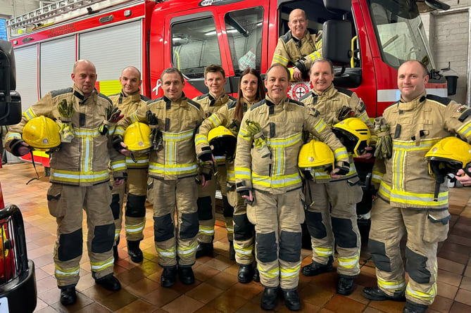 James Havelock and the crew at Porthmadog Fire station