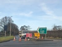 Closed main road into Aberystwyth set to reopen on Friday