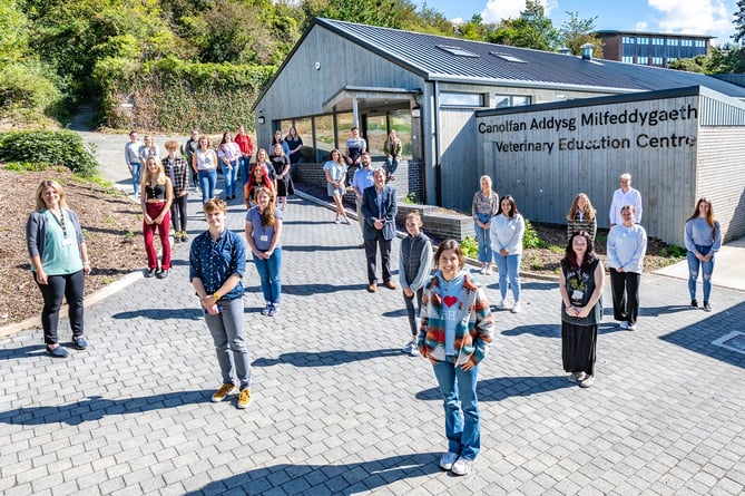 The first students started studying at Aberystwyth University's School of Veterinary Science in September 2021