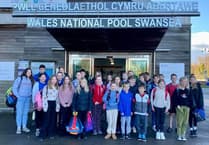 Young Aberystwyth swimmers enjoy national pool experience in Swansea