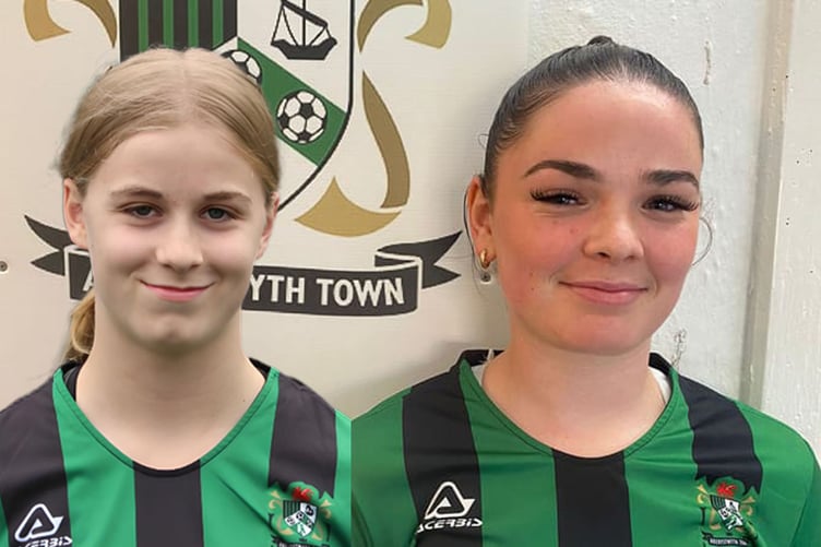 Lleucu Mathias (left) scored twice against Cardiff Met last Thursday as did Niamh Duggan, who also equalised against Swansea City on Sunday