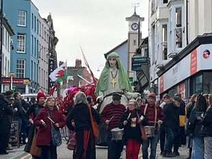 WATCH: Pictures of Aberystwyth events to honour Welsh patron saint