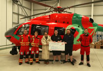 Holidaymakers raise thousands for Wales Air Ambulance