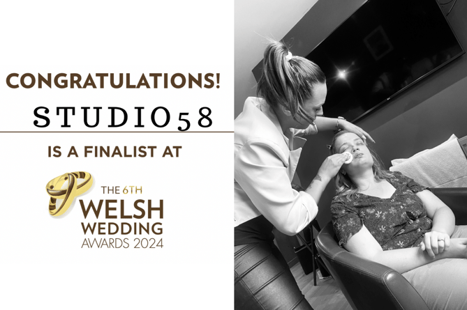 Studio 58 has been nominated for a Welsh Wedding Award