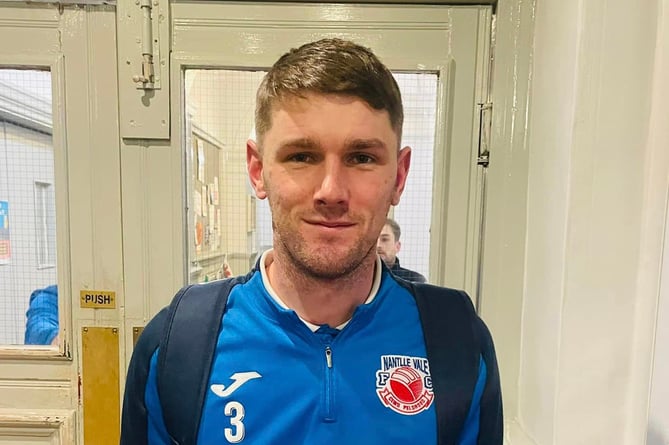 Aaron Griffiths scored twice for Nantlle Vale reserves against Llangefni
