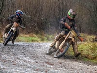 Sion Evans from Lampeter wins Snowrun enduro in the Crychan forest