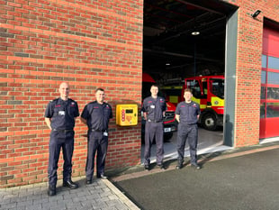 Defibrillators installed at fire stations across mid and west Wales