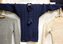 Exhibition inspired by fishermen's sweaters comes to mid Wales