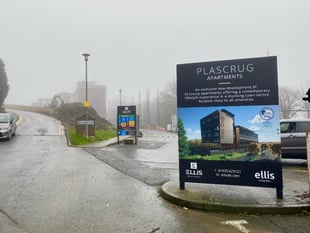 Work to turn Aberystwyth's old tax office into flats has begun
