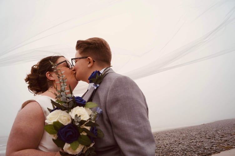 Kim and Gemma have just returned from honeymooning in a log cabin in Carmarthenshire