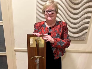 Teifi Valley Motor Club's Olwen Davies wins Wilkinson Sword Award