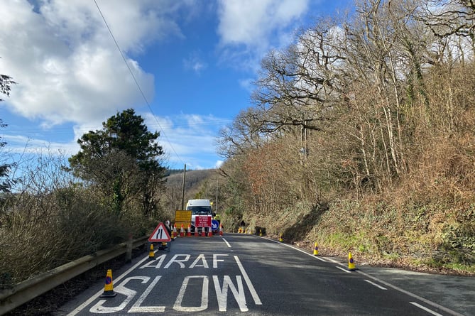 An 100m stretch of the A493 will now remain closed to all traffic for approximately 30 days