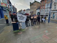 Pro-Palestine protest held in Aberystwyth town centre