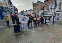 Pro-Palestine protest held in Aberystwyth town centre