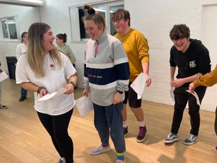 Young performers prepare for new theatre piece centred on rumours