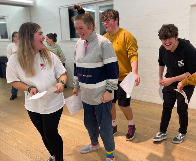 Young performers prepare for new theatre piece centred on rumours