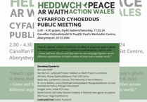 'Build a nation of peace' with Ceredigion MP at new peace network event