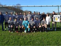 Shirt presentation to honour Penparcau FC legend Sean Parry