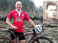 Rhydian's cycle challenge in tribute to D-Day grandfather