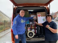 Volunteers prepare to deliver more aid to Ukraine 