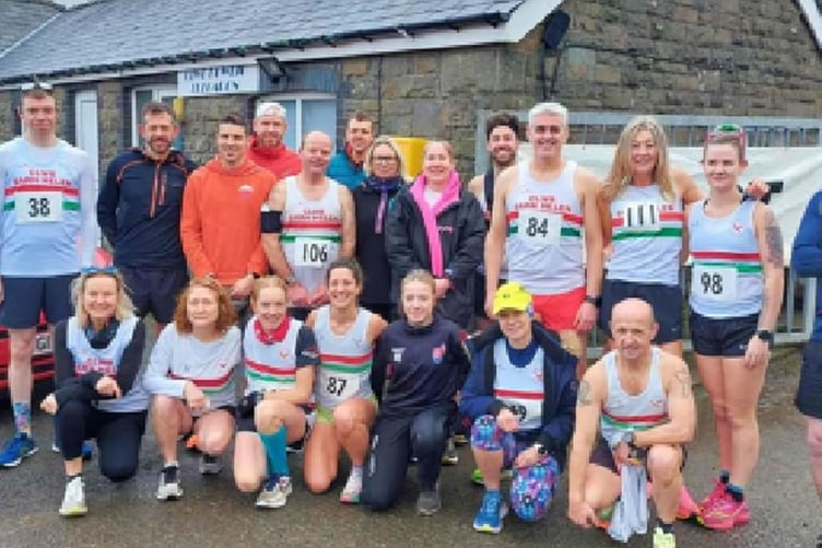 Sarn Helen runners at the Cors Caron Half Marathon