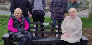 Penparcau unveil bench in memory of loyal supporter Ann Duggan