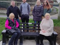 Penparcau unveil bench in memory of loyal supporter Ann Duggan