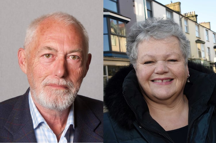 Cllrs John Pughe and Sian Williams