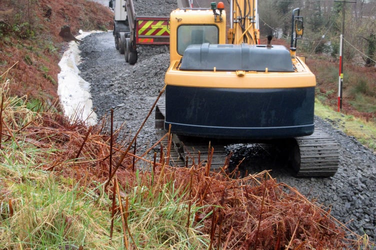                     Work on the southern extension to Corris Railway. Photographs by David Coleman, Corris Railway.           